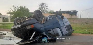 7 hospitalised after car and minibus collide in Azerbaijan -  PHOTO 