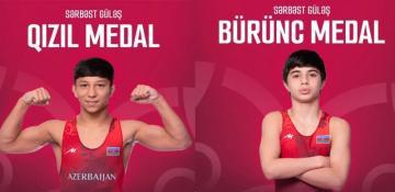 Azerbaijan wins two U17 wrestling medals