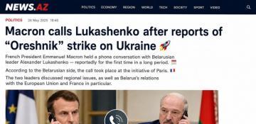 Macron calls Lukashenko amid reports of “Oreshnik” strike on Ukraine