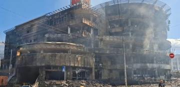  Photos show Russian strike damage near Azerbaijani Embassy in Kyiv