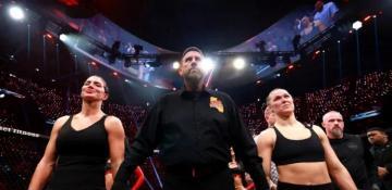 Shock 17-second finish as Ronda Rousey crushes Gina Carano in comeback fight