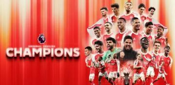 Arsenal crowned Premier League champions after Manchester City slip