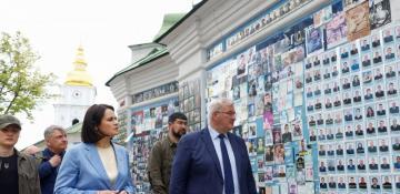Belarus opposition leader visits Ukraine amid Kyiv escalation warning
