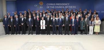 EU finance ministers meet in Cyprus to tackle economic crisis -  PHOTOS 