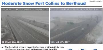 Winter storm warning expands across Colorado corridor