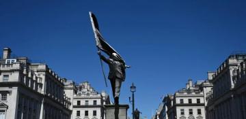 Banksy debuts massive new sculpture in central London