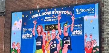 Phoenix energy launches OOH campaign for Belfast City Marathon