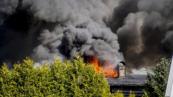 Massive fire sweeps through townhouse complex in Norway