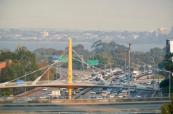 Thick smoke haze blankets Perth, Australia after burn-off