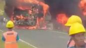 At least 16 killed in bus-tanker truck collision in Indonesia's Sumatra -  VIDEO 