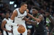 Spurs crush Timberwolves 133-95 to level series