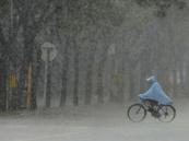 Why has China issued blue alerts for rainstorms and severe weather?