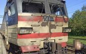 Drone strikes Ukrainian commuter train, injuring two passengers -  PHOTO 
