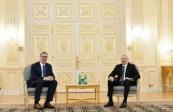 President Ilham Aliyev met with President of Serbia