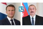 President Ilham Aliyev and President of France discuss bilateral ties