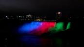 Niagara Falls display the colors of Azerbaijan’s flag