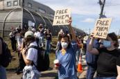 Violence erupts at anti-ICE protest in New Jersey