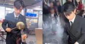 19-year-old Chinese teen in suit earns 9,000 dollars monthly from fried rice stall