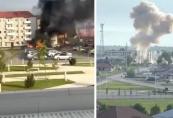 Ukrainian drones strike Russia's Grozny -  VIDEO 