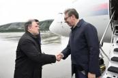 Serbian President Vucic arrives in Azerbaijan