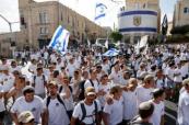 Ultranationalist jews chant racist slogans during annual march in jerusalem’s old city