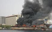 Boat fire in Dubai Creek sends smoke over city, authorities confirm no injuries