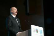 President Ilham Aliyev shares post about WUF13 