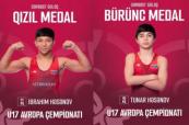 Azerbaijan wins two U17 wrestling medals