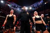 Shock 17-second finish as Ronda Rousey crushes Gina Carano in comeback fight