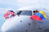U.S.-Venezuela commercial flight returns to Caracas after 7 years
