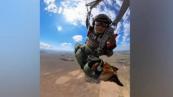 Viral parachute jump by Kazakh military dog Arisha sparks social media debate - VIDEO 
