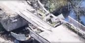 Mined crossing destroyed in Ukraine's Kharkiv -  VIDEO 