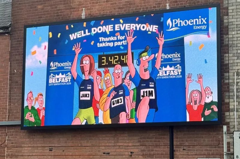Phoenix energy launches OOH campaign for Belfast City Marathon