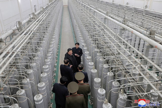 North Korea's Kim inspects new nuclear material plant, urges expansion of arsenal
