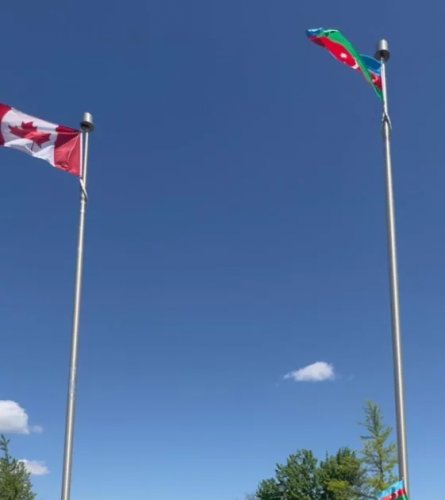 News about - Azerbaijani flag hoisted at Niagara Falls