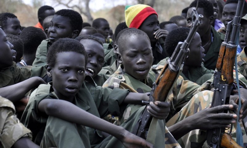 What psychological effects do child soldiers experience?