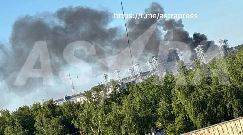 Fire erupts after defense plant in Russia's Cheboksary targeted in missile attack -  VIDEO 