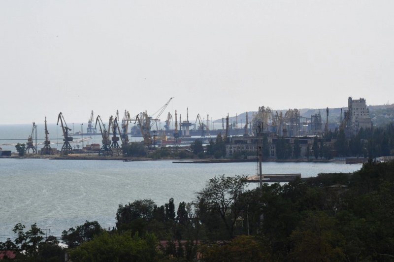 Ukraine strikes Russian-controlled Mariupol Port -  VIDEO 