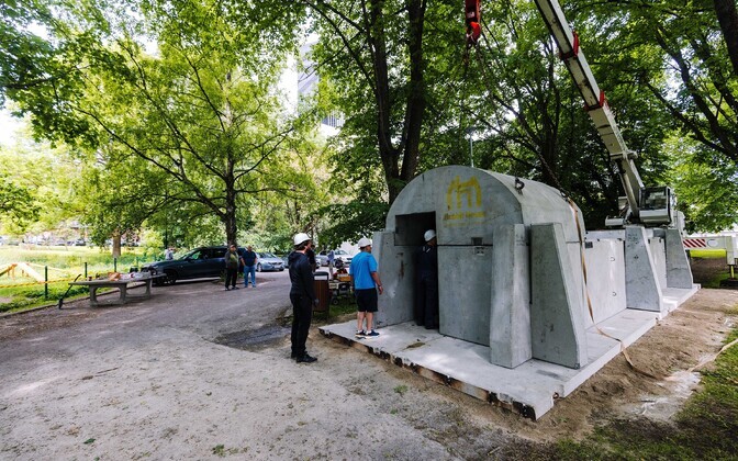 Estonia unveils inaugural modular shelter in Tallinn