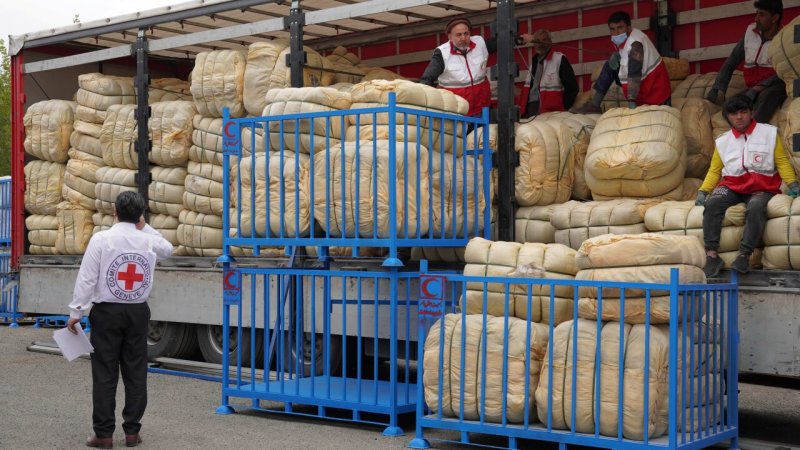ICRC sends over 18 tonnes of aid to Iran’s Red Crescent