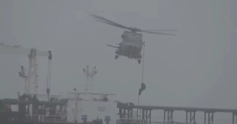 French Navy intercepts Russia-linked sanctioned tanker -  VIDEO 
