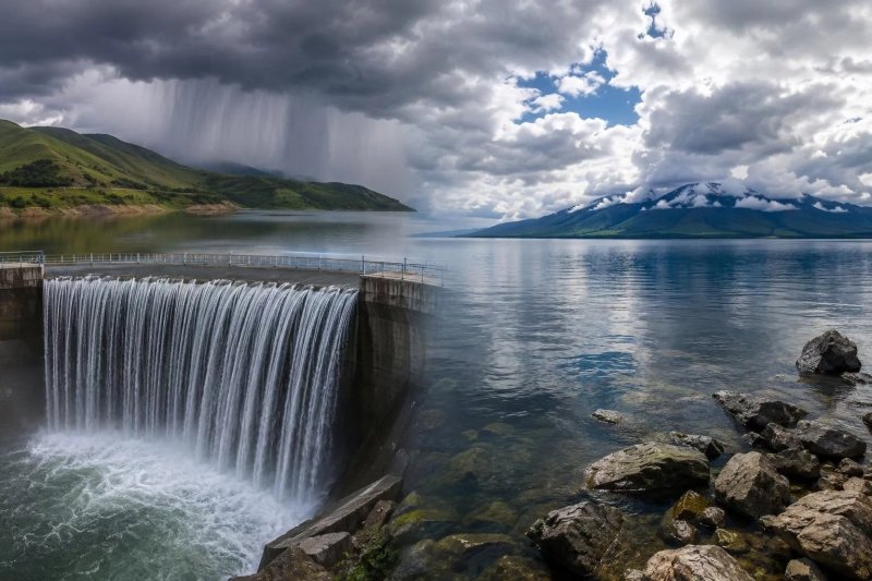 Heavy rains push Aparan Reservoir to full capacity