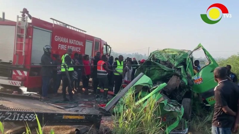 Ghana bus-truck collision kills 15, injures 25