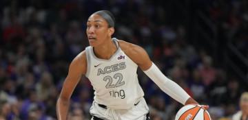 A’ja Wilson powers Aces to victory over Sparks