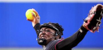 Jason Williams, Patrick Mahomes at Game 2 of Women's College World Series 