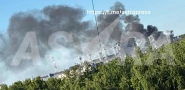 Fire erupts after defense plant in Russia's Cheboksary targeted in missile attack -  VIDEO 