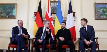 UK, France, and Germany hand peace demands to Russia
