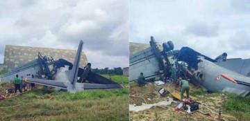 Indian Air Force's transport crashes in Assam -  VIDEO 