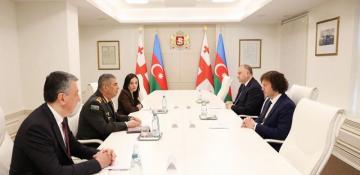 Azerbaijan defence minister, Georgia PM discuss cooperation in Tbilisi