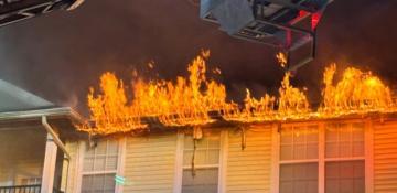 Over 60 people homeless after Groton apartment fire -  PHOTO